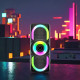 Портативна колонка E-4203 16 Вт з Bluetooth, RGB-підсвіткою, FM/USB/AUX