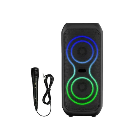 Портативна колонка Q8K Bluetooth 40 Вт з акумулятором, мікрофоном, караоке та світломузикою