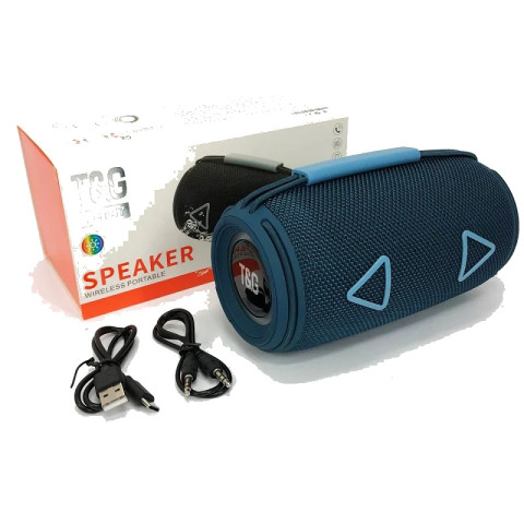 Портативна колонка T&G TG657 Bluetooth, синя