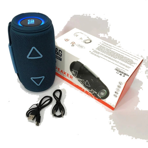 Портативна колонка T&G TG657 Bluetooth, синя