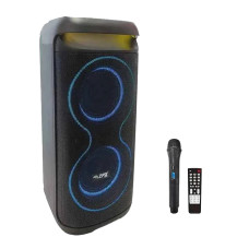 Акустична система ZPX-7791 250 Вт, 2×8″, з радіомікрофоном, світломузикою, USB/SD/FM/Bluetooth і пультом ДК