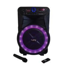 Активна портативна колонка ZPX Audio 7772 з бездротовим мікрофоном