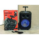 Портативна колонка ZQS-8120 20 Вт з Bluetooth, FM, LED-підсвіткою, USB/TF, мікрофоном і пультом ДК