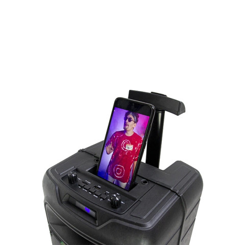 Портативна колонка ZQS-8211 40 Вт з Bluetooth, USB, AUX, підсвіткою та мікрофоном