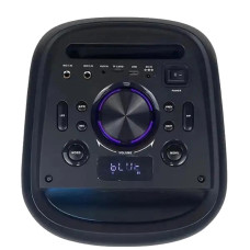 Колонка акустична переносна ZXX-5505 з підсвіткою USB/TF/FM/Bluetooth/MIC/AUX 40 Вт з мікрофоном чорна