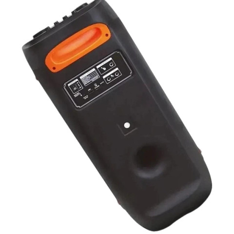 Портативна колонка ZXX-5509 1200 Вт, 2×6,5″, TWS/FM/USB/TF/Bluetooth/LED/REC/MIC, на акумуляторі, з мікрофоном і пультом ДК, 265×265×620 мм