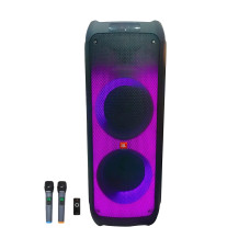Колонка акустична переносна ZXX-5512 60 Вт, 8″, 71×33×32 см, USB/SD/FM/Bluetooth/2MIC, з пультом ДК, чорна