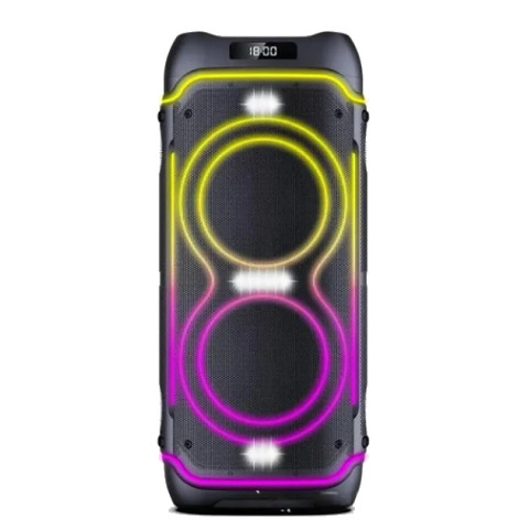 Портативна колонка ZXX-5515 з підсвічуванням Bluetooth, пультом ДК та 2 мікрофонами