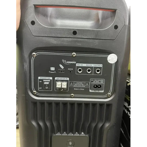 Портативна колонка ZXX-5515 з підсвічуванням Bluetooth, пультом ДК та 2 мікрофонами