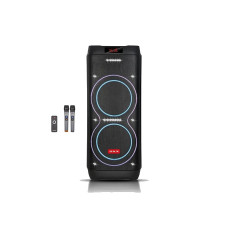 Портативна акумуляторна колонка ZXX-5560 Bluetooth 100 Вт з 2 мікрофонами та пультом ДК