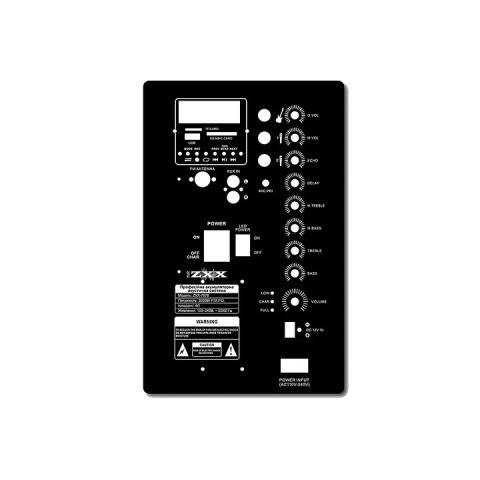 Портативна колонка ZXX-7878 Bluetooth 250 Вт, акумулятор 5000 мА·год, 2 мікрофони