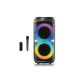 Портативна колонка для караоке ZXX-8085 80 Вт, 2×8″, TWS, FM, USB, TF, LED-підсвітка, з мікрофоном