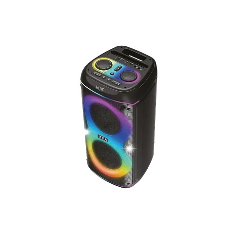 Портативна колонка для караоке ZXX-8085 80 Вт, 2×8″, TWS, FM, USB, TF, LED-підсвітка, з мікрофоном