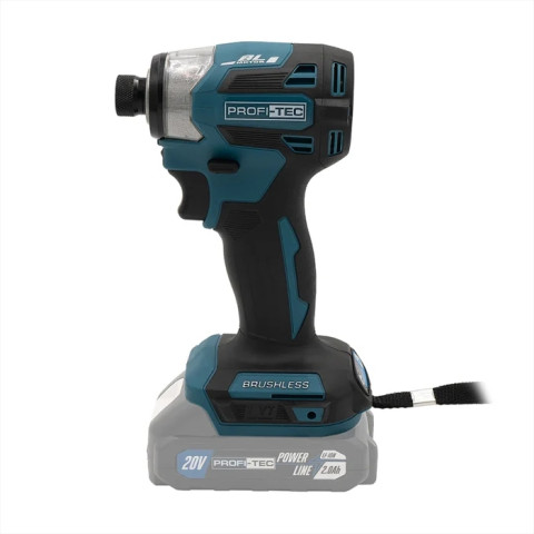 Акумуляторний імпульсний гвинтоверт PROFI-TEC PID1820BL (2×PT2020MP (2.0 Аг), зарядний пристрій, кейс