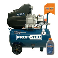 Компресор масляний PROFI-TEC OC-24 (24 л, 1.5 кВт, 195 л/хв)