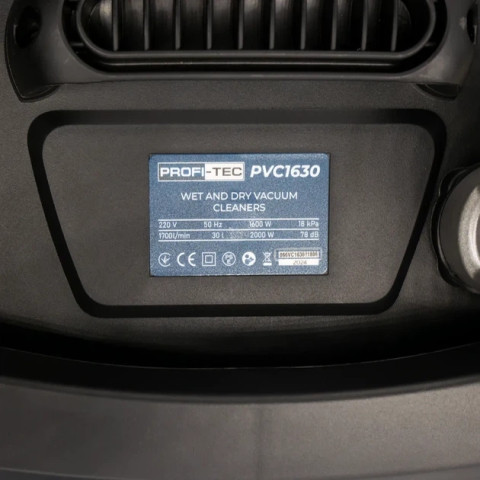 Будівельний пилосос PROFI-TEC PVC1630 (1600 Вт, 30 л)