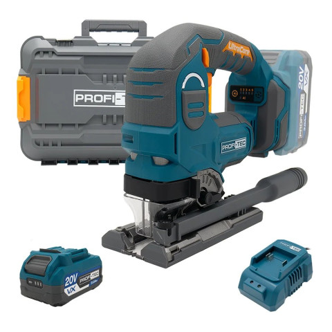 Акумуляторний лобзик PROFI-TEC PJS120 (1×PT2030VX (3.0 Aг), зарядний пристрій, кейс