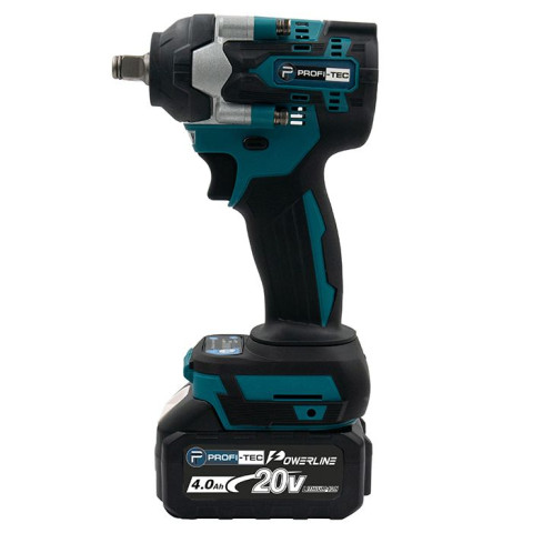 Акумуляторний гайковерт PROFI-TEC DTW500BL POWERLine (2×PT2040MP (4.0 Аг), зарядний пристрій)
