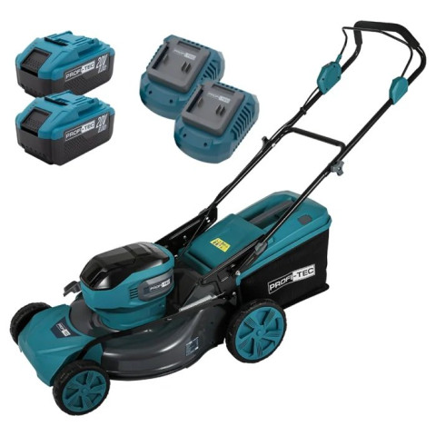 Акумуляторна газонокосарка PROFI-TEC EcoCut 51 (2×PT2080EP (8.0 Аг), зарядний пристрій