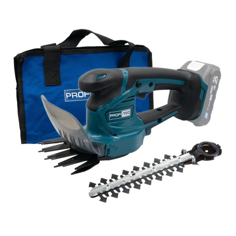 Акційний КОМПЛЕКТ PROFI-TEC: Акумуляторна газонокосарка EcoCut 51 Pro 40 В (2×20 В) + Акумуляторні ножиці-кущорізи PHT1110 + 2×PT2080EP (8.0 Аг), ЗП QBCD20/4 dual quick, коробка