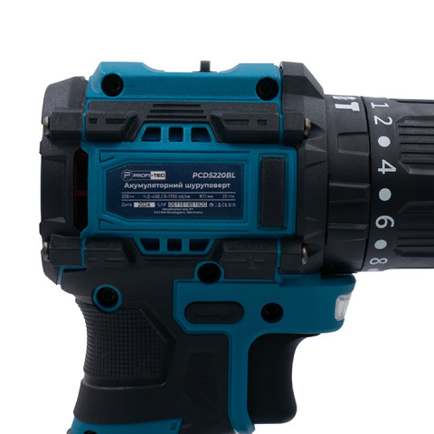 Акумуляторний шуруповерт PROFI-TEC PCD5220 POWERLine (2×PT2020MP (2.0 Аг), зарядний пристрій)