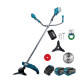 Акційний комплект PROFI-TEC: Акумуляторна коса PGT4540 (40 В (2×20 В + акумуляторні ножиці-кущорізи PHT1110 + батарея 2×PT2040VX, ЗП BC20V, коробка)