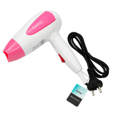 Фен дорожній Gemei GM-1756 1200 Вт Рожевий