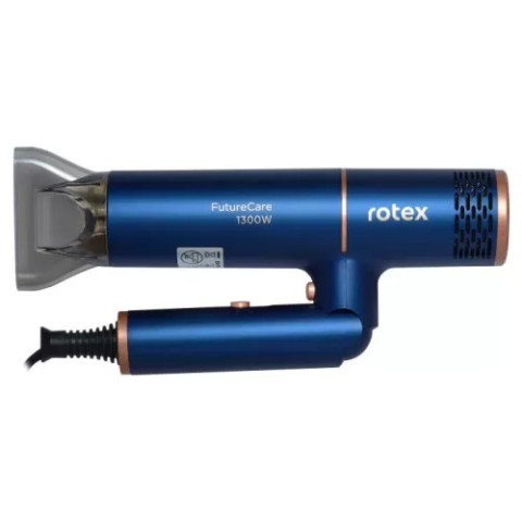 Фен дорожній Rotex F130-G 1300 Вт холодний обдув Синій