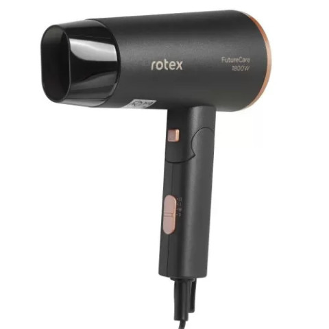 Фен дорожній Rotex RFF186-V 1800 Вт холодний обдув Сірий