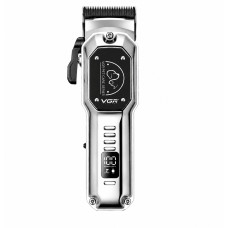 Машинка для стрижки собак і котів VGR V-201, акумуляторна, 4 насадки, LED, USB