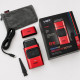 Електробритва-шейвер VGR V-307 RED для бороди, 2 титанові сітки, 180 хв, USB-C