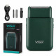 Електробритва VGR V-390 Green сіткова з тримером для бороди акумуляторна USB