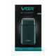 Електробритва VGR V-390 Green сіткова з тримером для бороди акумуляторна USB