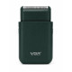Електробритва VGR V-390 Green сіткова з тримером для бороди акумуляторна USB