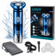 Электробритва мужская VGR V-392 Blue, 3 роторные головки, 200 мин, USB-C