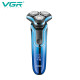Електробритва VGR V-313 акумуляторна роторна 3 головки USB IPX7
