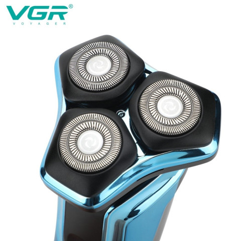 Електробритва VGR V-313 акумуляторна роторна 3 головки USB IPX7