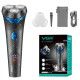 Електробритва VGR V-314 акумуляторна роторна 3 головки USB IPX6