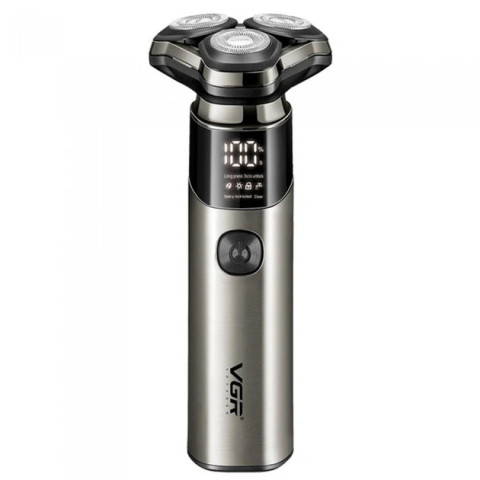 Електробритва VGR V-321 акумуляторна роторна 3 головки USB