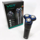 Електробритва VGR V-325 акумуляторна роторна 3 головки USB IPX6
