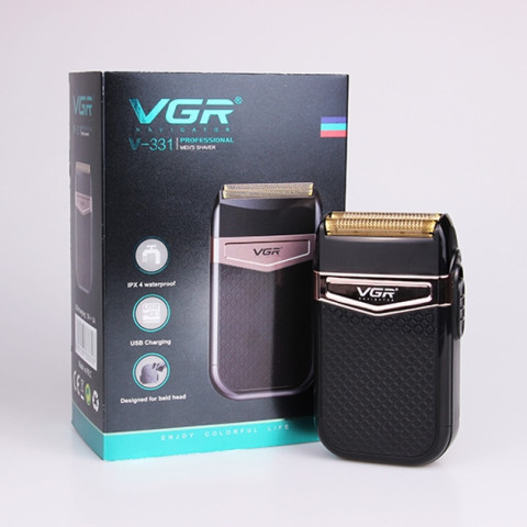 Електробритва-шейвер VGR V-331 акумуляторна сіткова 2 головки USB IPX4