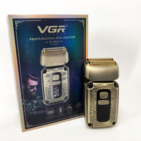 Електробритва-шейвер VGR V-337 акумуляторна сіткова 2 головки USB IPX6
