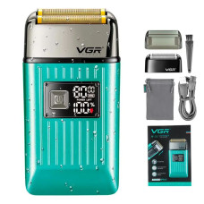 Електробритва-шейвер VGR V-357 акумуляторна сіткова 2 головки USB IPX6