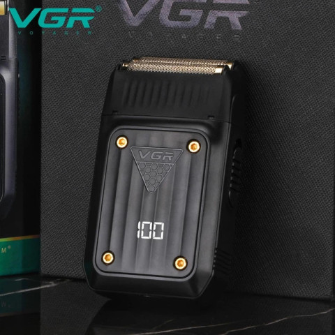 Електробритва-шейвер VGR V-363 акумуляторна сіткова 2 головки USB
