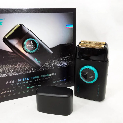 Електробритва-шейвер VGR V-377 акумуляторна сіткова 2 головки USB