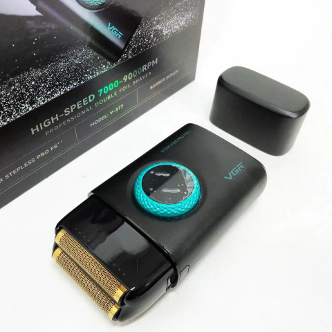 Електробритва-шейвер VGR V-377 акумуляторна сіткова 2 головки USB