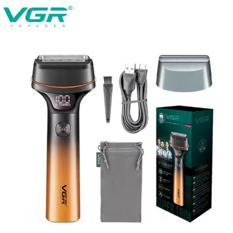 Електробритва-шейвер VGR V-382 акумуляторна сіткова 1 головок USB IPX6