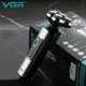 Електробритва VGR V-385 акумуляторна роторна 5 головок USB IPX5
