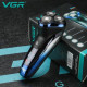 Електробритва VGR V-387 акумуляторна роторна 3 головки USB IPX6