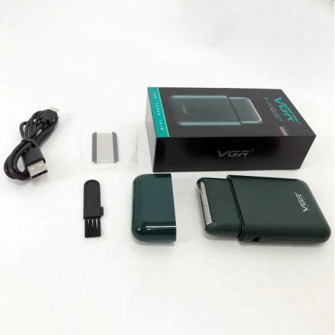 Електробритва-шейвер VGR V-390 акумуляторна сіткова 1 головок USB
